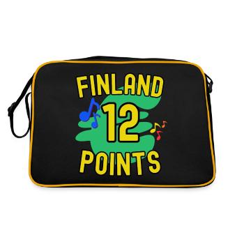 Finland 12 points - the right winner - Retro Bag - black/gold - Back