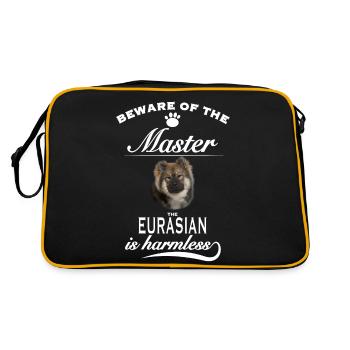 Méfiez-vous du maître eurasien inoffensif - Sac Retro - noir/or - Dos