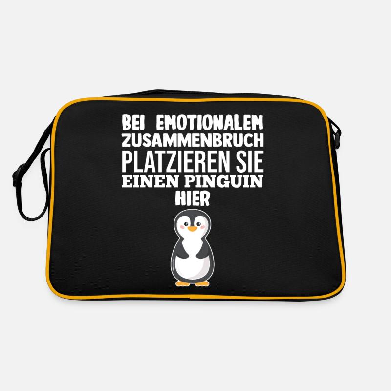 Tiermotiv Pinguin Retro Tasche