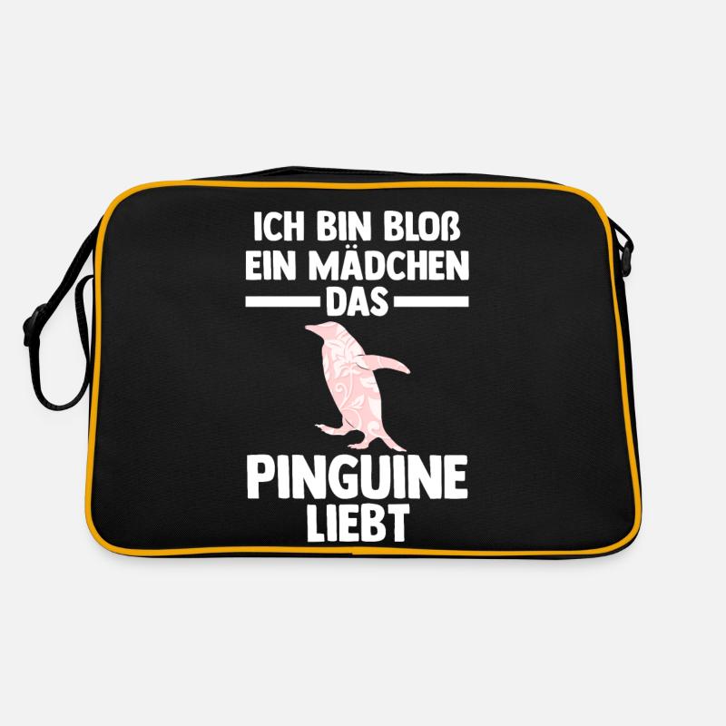 Tiermotiv Pinguin Retro Tasche