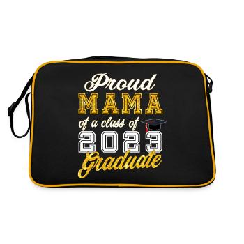 Mama de diplômée - Fière maman d’une promotion de 2023 - Sac Retro - noir/or - Dos