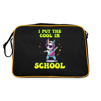 I put the coolness in School Boy Girl - Retro Bag - black/gold - Back