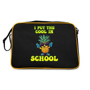 I put the coolness in School Boy Girl - Retro Bag - black/gold - Back