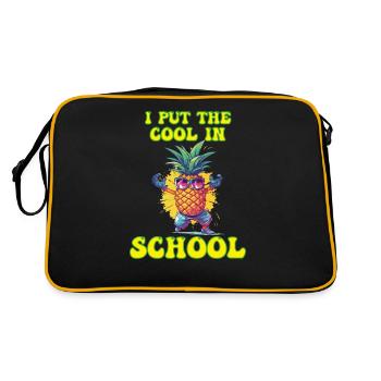 I put the coolness in School Boy Girl - Retro Bag - black/gold - Back