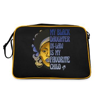 Ma belle-fille noire est mon enfant préféré - - Sac Retro - noir/or - Dos