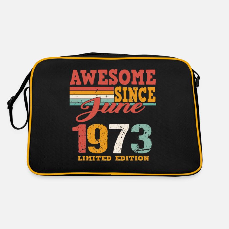 June 1973 Vintage Vintage Birthday Gift Retro Bag