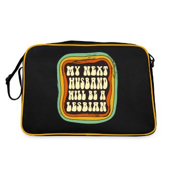 Mon prochain mari sera lesbienne - Sac Retro - noir/or - Dos
