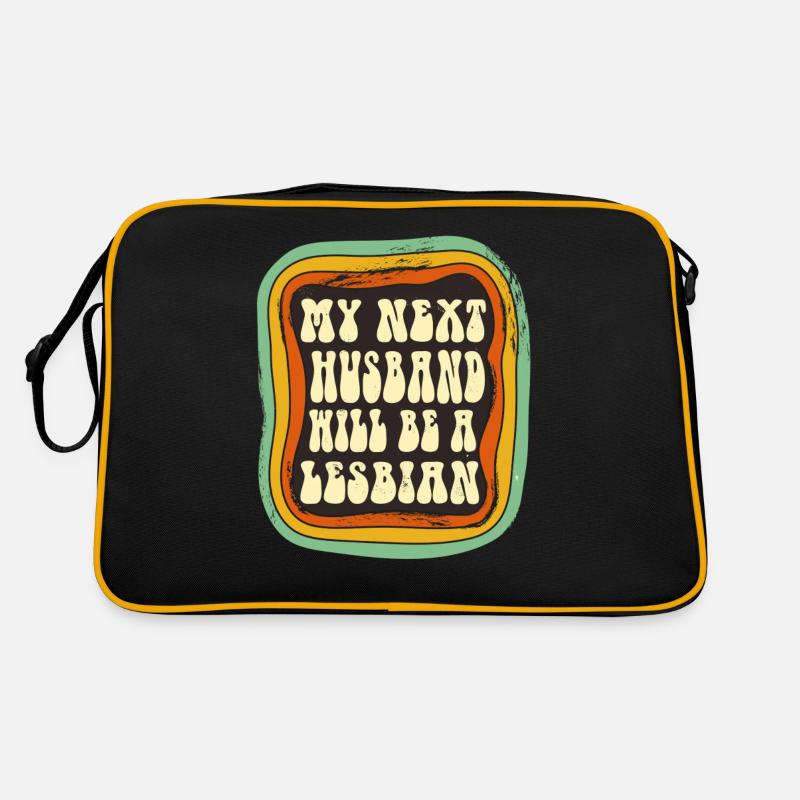Mein nächster Ehemann wird eine Lesbe sein Retro Tasche
