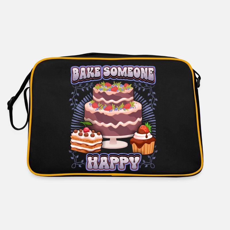 Bake cake, bake cake, funny saying Retro Bag