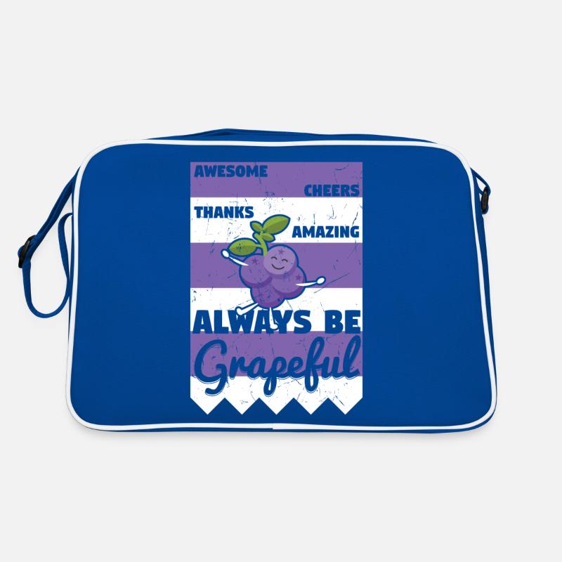 Awesome Cheers Always Be Grapeful Retro Tasche