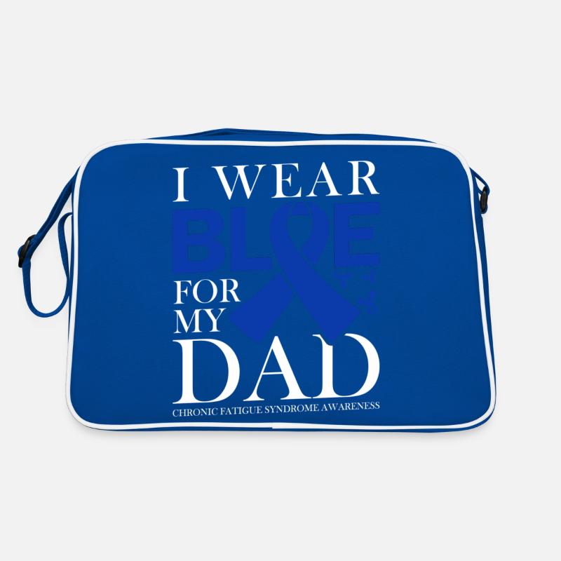 Je porte du bleu pour mon père - conscience de Sac Retro