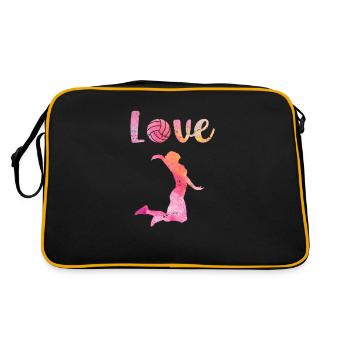 Chers joueurs de volley-ball, sports d’équipe - Sac Retro - noir/or - Dos