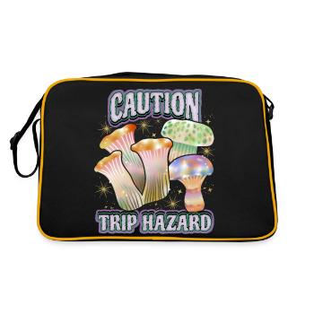 Champignons magiques, champignons psychédéliques, dicton - Sac Retro - noir/or - Dos