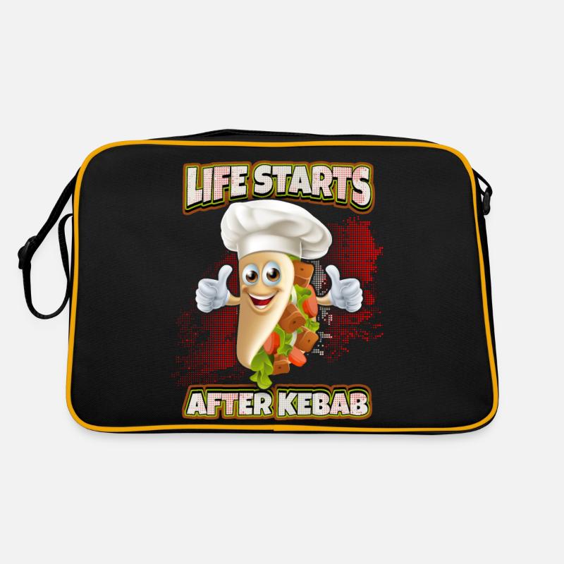 Kebab Chef, Funny Kebab Saying, Döner Kebap Retro Bag