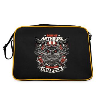 Sons with Arthritis Ibuprofen Chapter Motorcycle Bike - Retro Bag - black/gold - Back