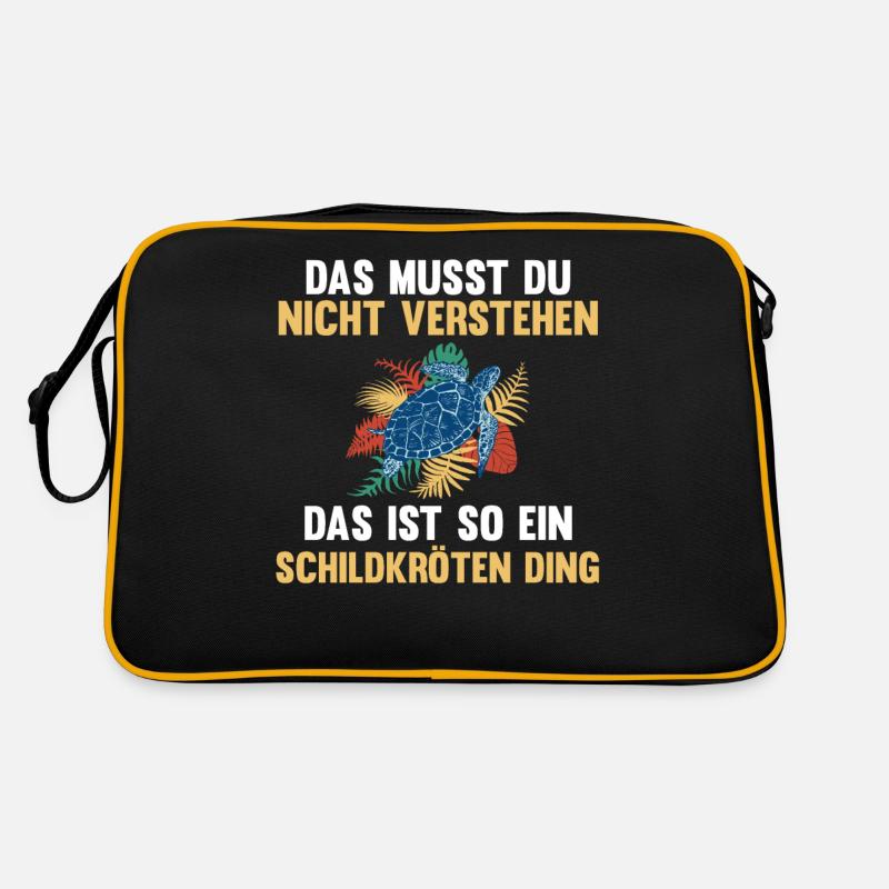 Schildkröte Schildkröten Retro Tasche