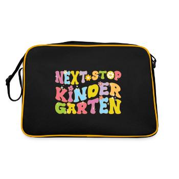 Prochain arrêt Maternelle Remise des diplômes préscolaires Drôle - Sac Retro - noir/or - Dos