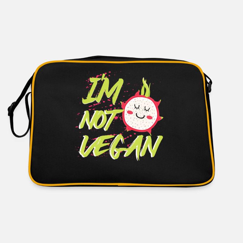 Im Not Vegan Retro Tasche