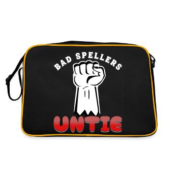 Mauvais orthographe UNTIE - Orthographe pour les professionnels - Sac Retro - noir/or - Dos