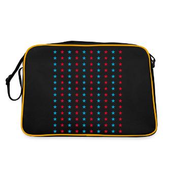 4Th of July for Men Women Cute Patriotic Stars - Retro Bag - black/gold - Back