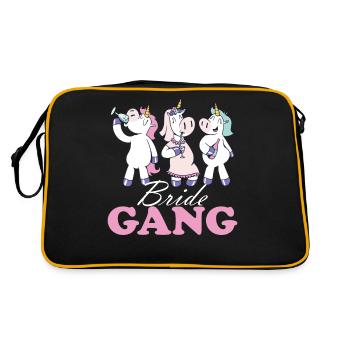 Bride Hen Party JGA - Team Bride - Sac Retro - noir/or - Dos