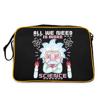 Scientist Saying, Chemistry, Physics Comic - Retro Bag - black/gold - Back