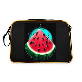 WATERMELON - Retro Bag - black/gold - Back
