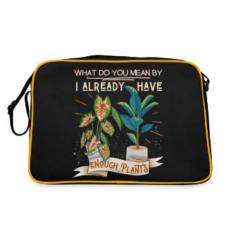 Plant-Daddy, Plant-Mommy, Plant Lover Plantes en pot - Sac Retro - noir/or - Dos