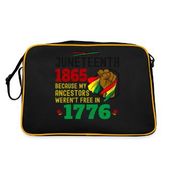 4 juillet 1865 Parce que mes ancêtres, Brown - Sac Retro - noir/or - Dos