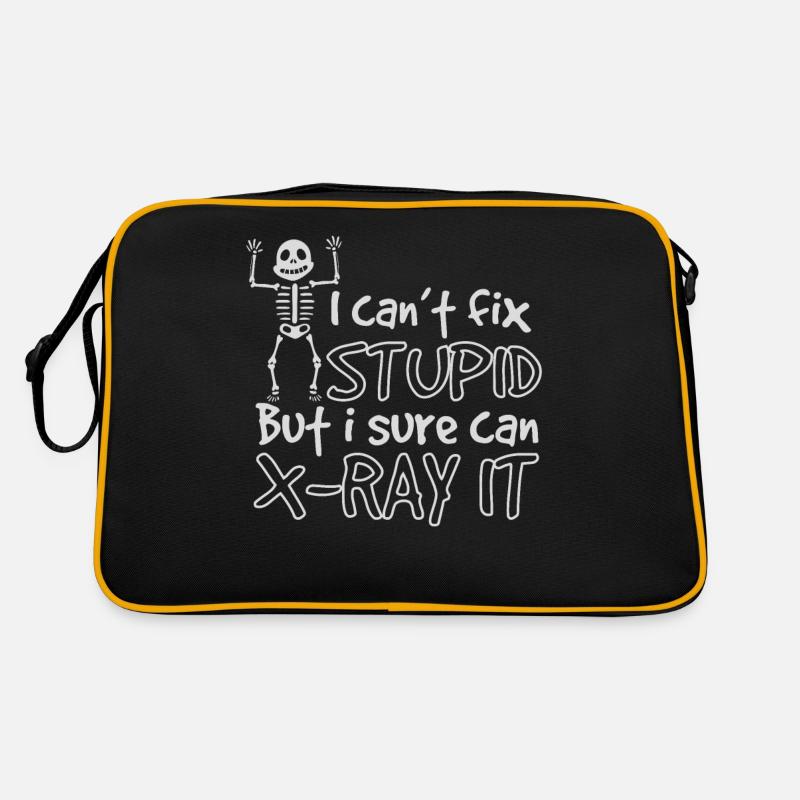 I Cant Fix Stupid But Sure I Can X-Ray It Retro Tasche