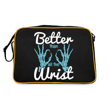 Better Than All The Wrist - Retro Tasche - Schwarz/Gold - Hinten