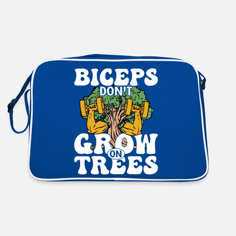 Biceps don't Grow On Trees Workout Training Weight Retro Tasche