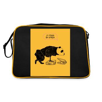 CELA POURRAIT ÊTRE PIRE - Sac Retro - noir/or - Dos