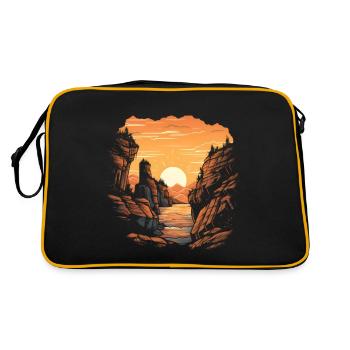 Randonneur Scout Camping Randonnée Alpinisme - Sac Retro - noir/or - Dos