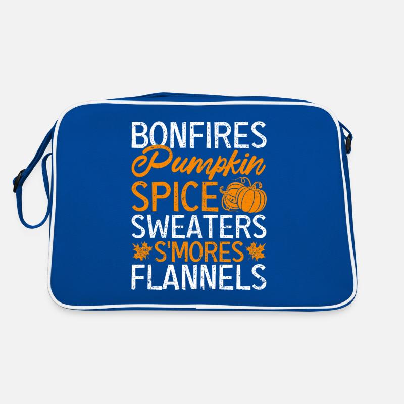 Feu de camp Citrouille Spice Pull S’mores Flanelle Sac Retro
