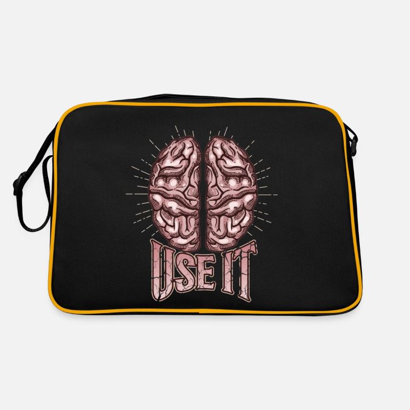 Cerveau, drôle de dicton, utilisez-le Sac Retro