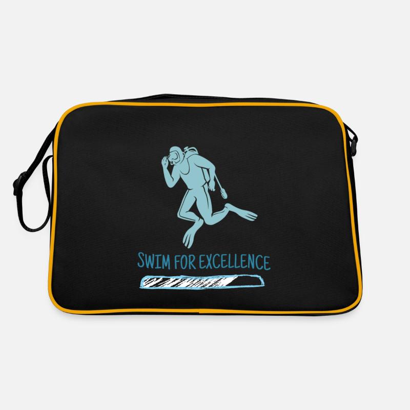 Swim For Excellence Retro Diver Designs Present Retro Tasche