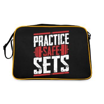 Pratiquez l’entraînement d’entraînement d’haltérophilie Safe Sets - Sac Retro - noir/or - Dos