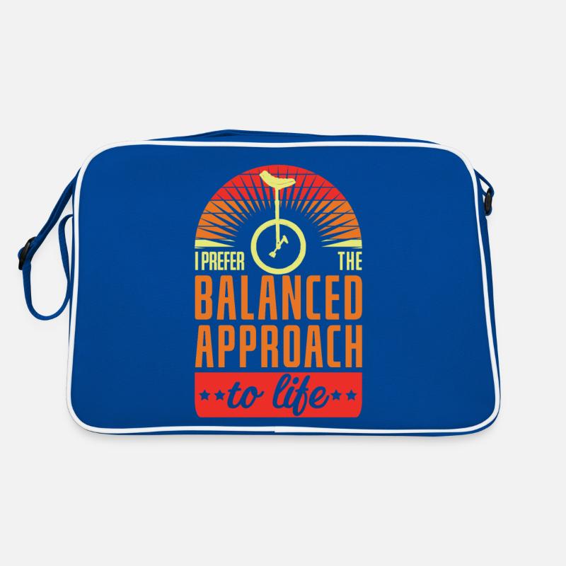 I Prefer The Balanced Approach To Life Retro Tasche