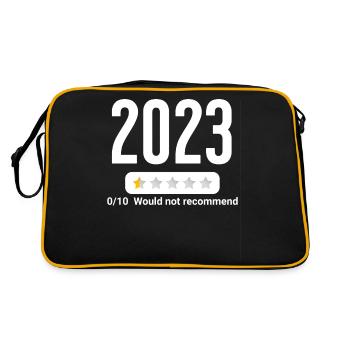 Jahr 2023 - poor rating - would not recommend - Retro Tasche - Schwarz/Gold - Hinten
