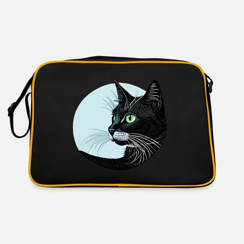 Black cat Retro Bag