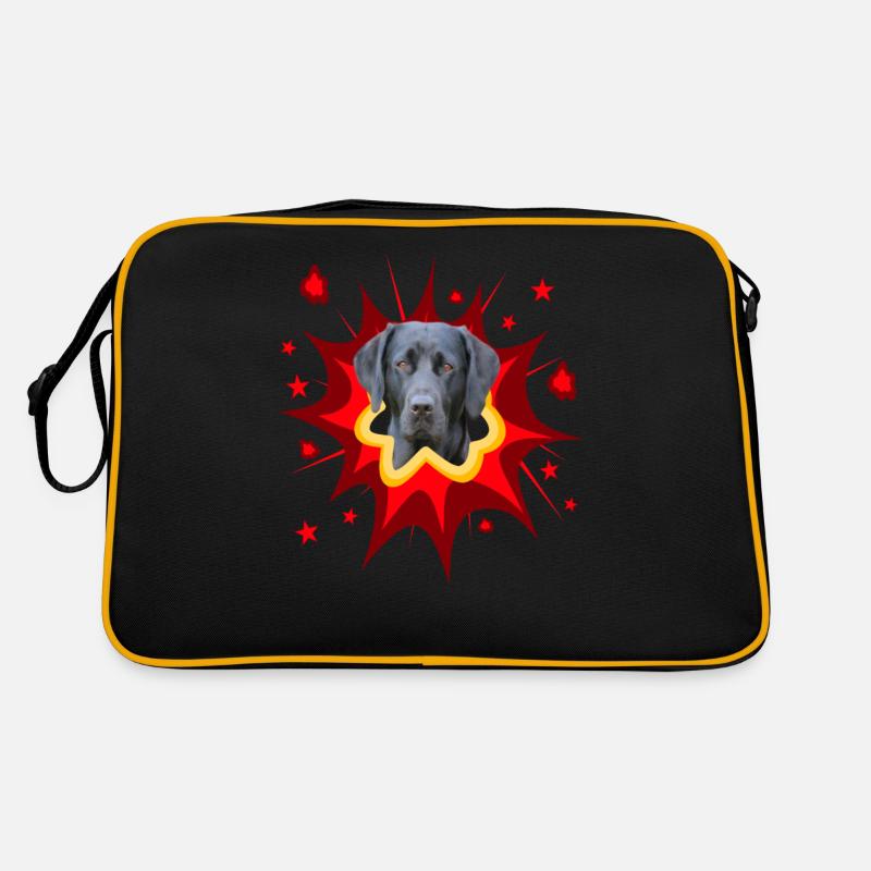 Comic Hund Design - Pow - Labrador Retro Tasche