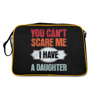 You don't scare me - I have a daughter! - Retro Bag - black/gold - Back