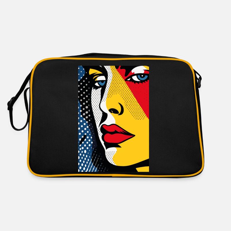 Drôle Pop Art Rétro Caché Triste Sac Retro