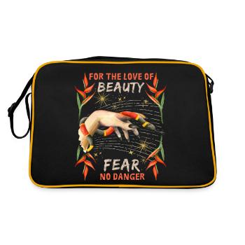 Serpent venimeux serpent vintage dark-academia dicton - Sac Retro - noir/or - Dos
