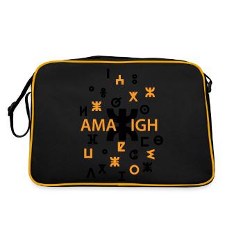 AMAZIGH SYMBOLE BERBERE Z IMAZIGHEN BIJOU KABYL - Sac Retro - noir/or - Dos