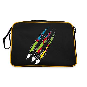 AMAZIGH SYMBOLE BERBERE Z IMAZIGHEN BIJOU KABYLE - Sac Retro - noir/or - Dos