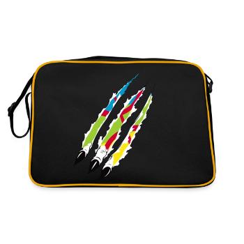 AMAZIGH SYMBOLE BERBERE Z IMAZIGHEN BIJOU KABYLE - Sac Retro - noir/or - Dos