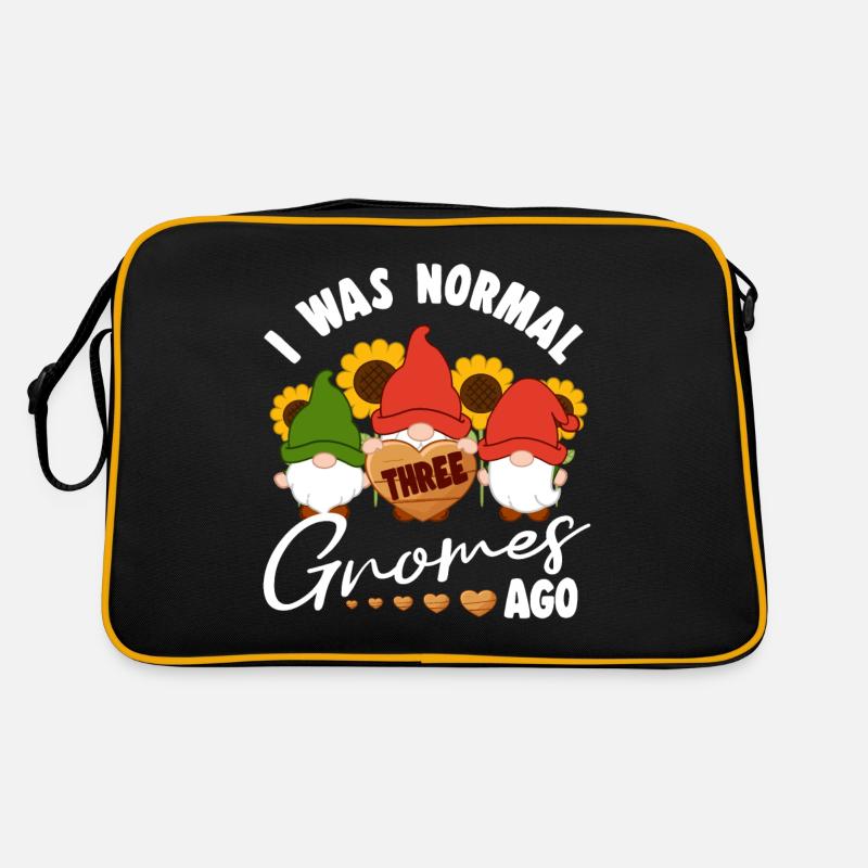 I Was Normal Three Gnomes Ago Elf Garden Gnome Retro Bag