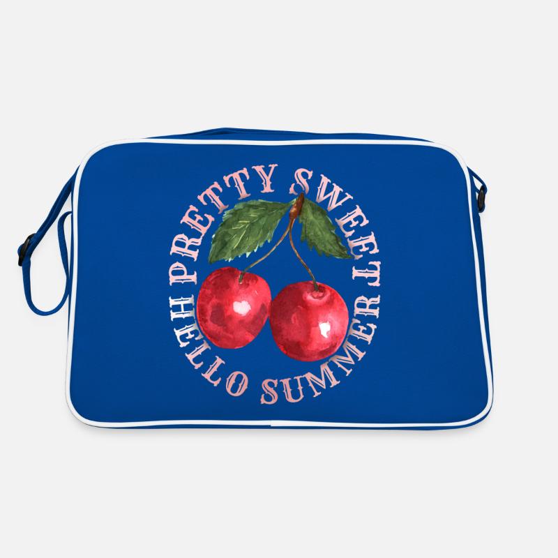 Kirsche, Cherry-Fruit Kirsche-Cherry Sommer-Spruch Retro Tasche